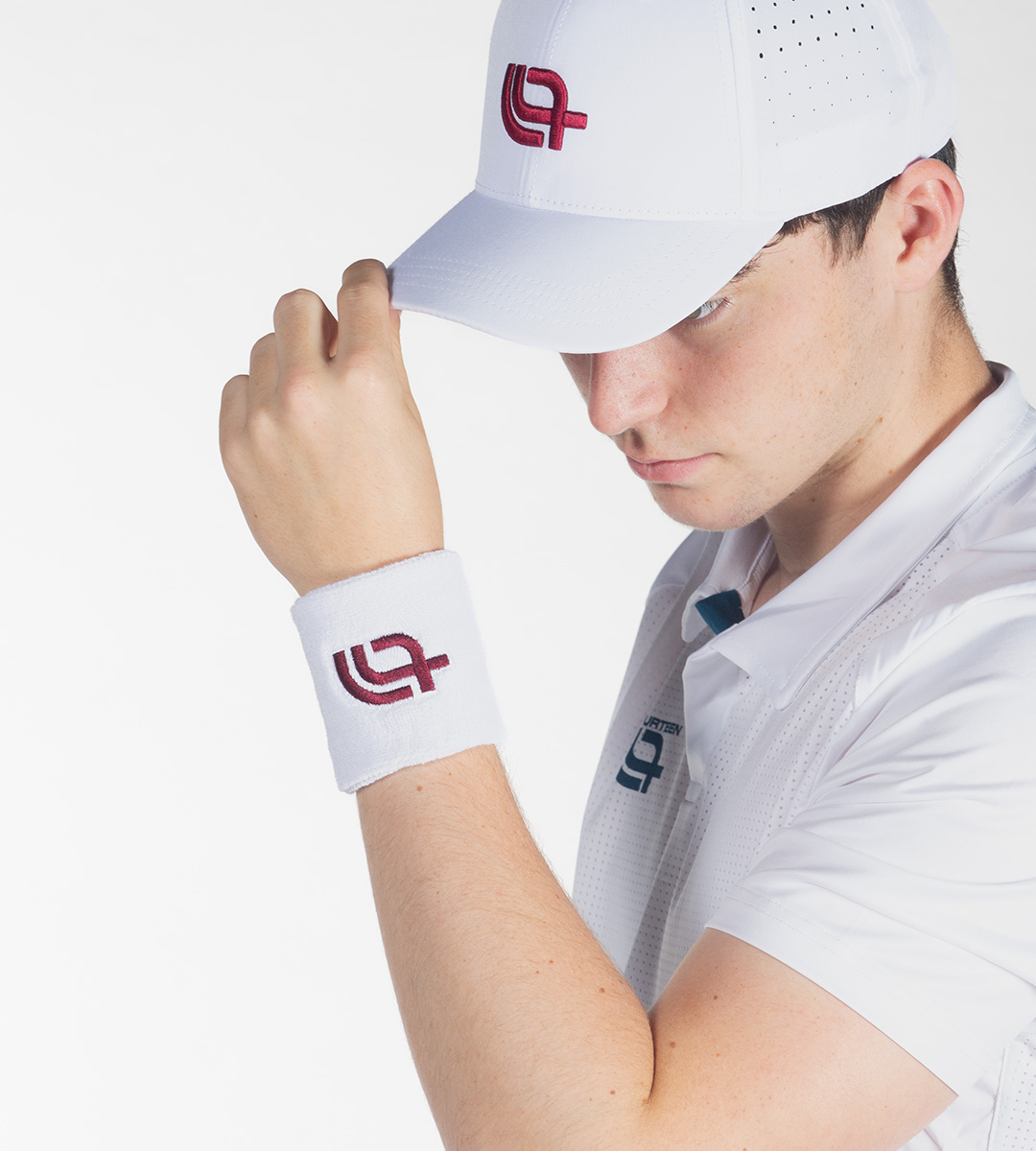 White & Burgundy
